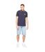 Polo Changra Homme Bleu Nuit Crosshatch-1