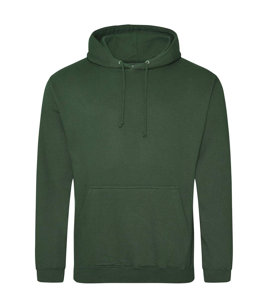 Sweat À Capuche College Adulte Vert Bouteille Awdis-1