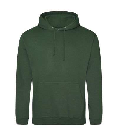 Sweat À Capuche College Adulte Vert Bouteille Awdis