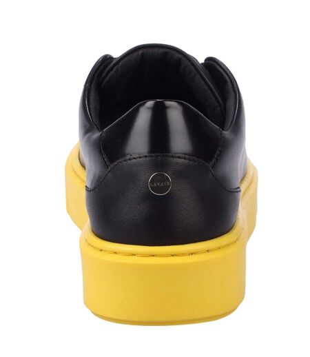 Baskets Style Logo Luna Homme Noir Jaune Lavair