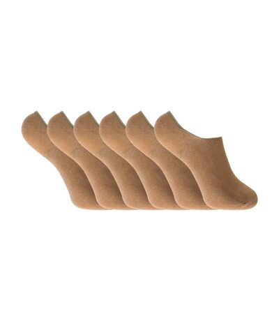 6 Pack Ladies Anti Sweat Bamboo Liner Ankle Socks with Grips