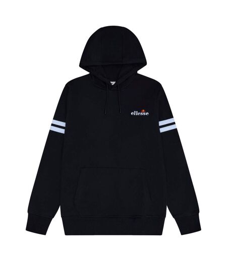 Mens Long-sleeved Pullover Hoodie Black Ellesse