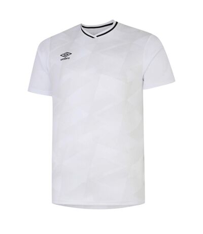 Mens triassic logo short-sleeved jersey white/nimbus cloud Umbro