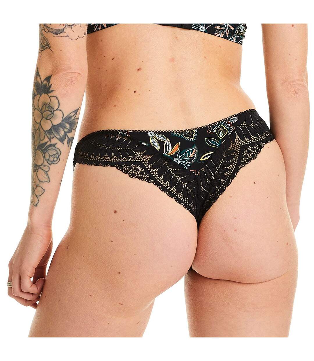 Tanga noir Ivresse