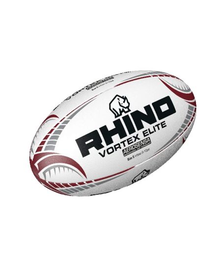 Ballon De Rugby Vortex Elite Taille 5 Blanc Pourpre Gris Rhino