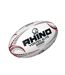 Ballon De Rugby Vortex Elite Taille 5 Blanc Pourpre Gris Rhino-1