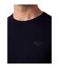 Mens Embroidered Logo Slim T-shirt Jet Black Guess-3
