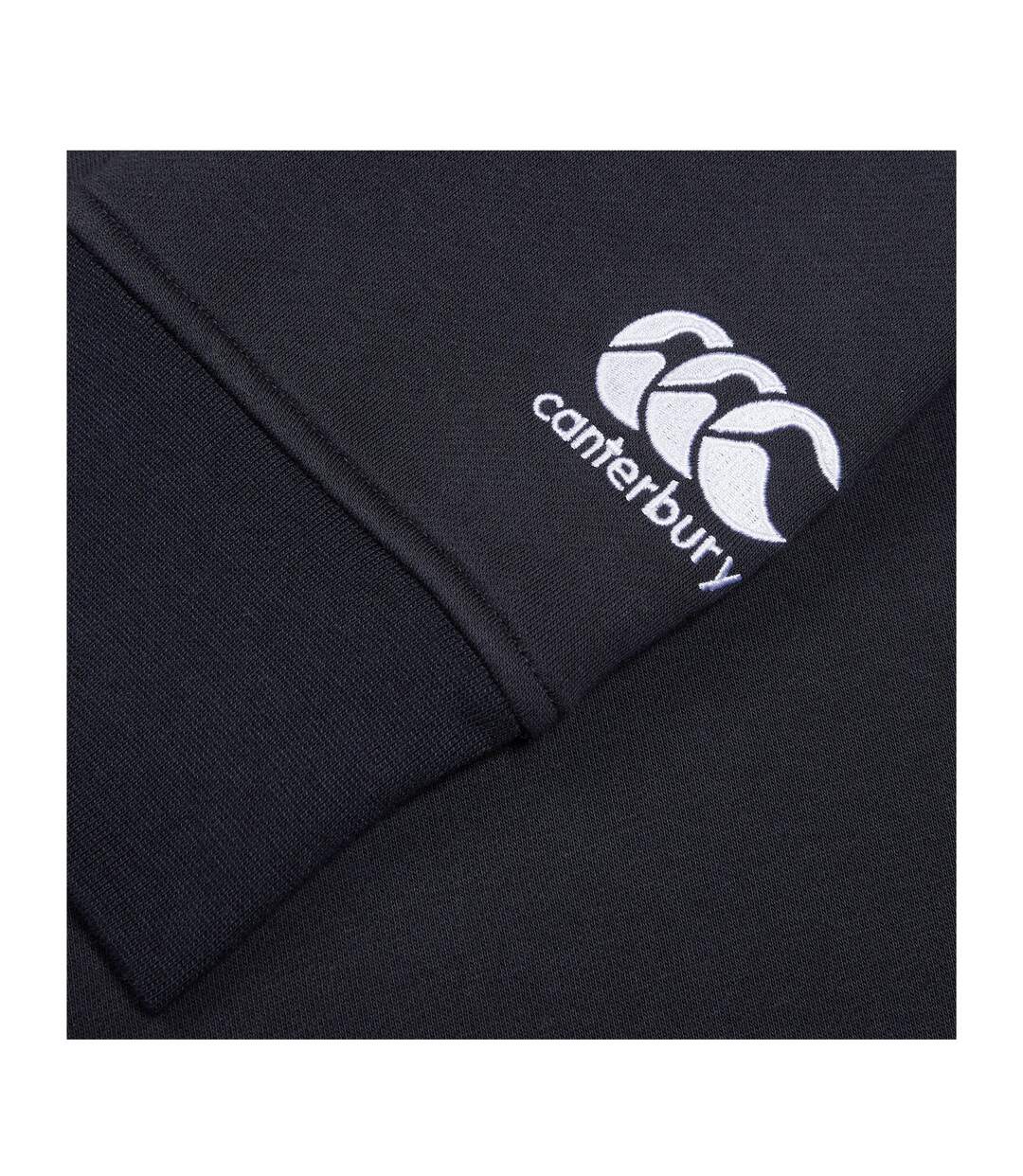 Womens/ladies Club Crew Neck Sweatshirt Black Canterbury-4