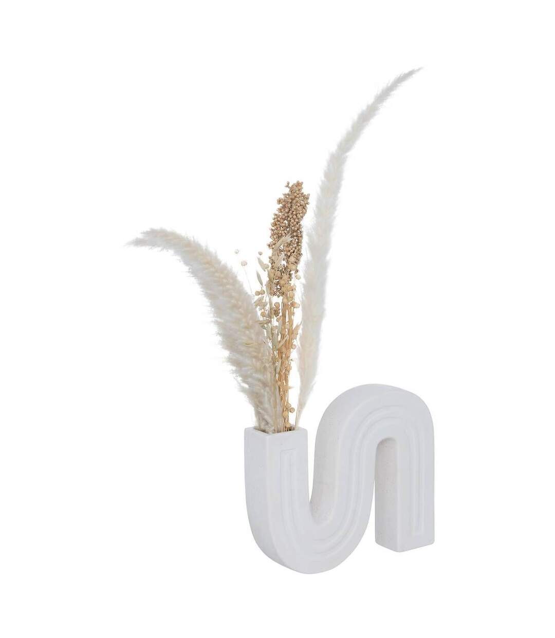 Soliflore en Céramique Olme 24cm Blanc-2