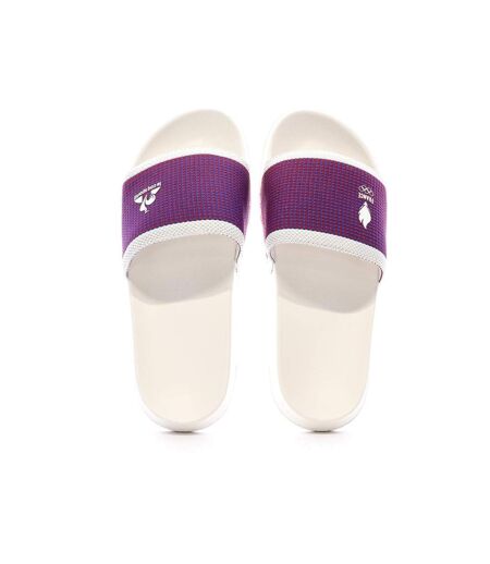 Claquettes blanches/bleu/rouge mixte le coq sportif slide
