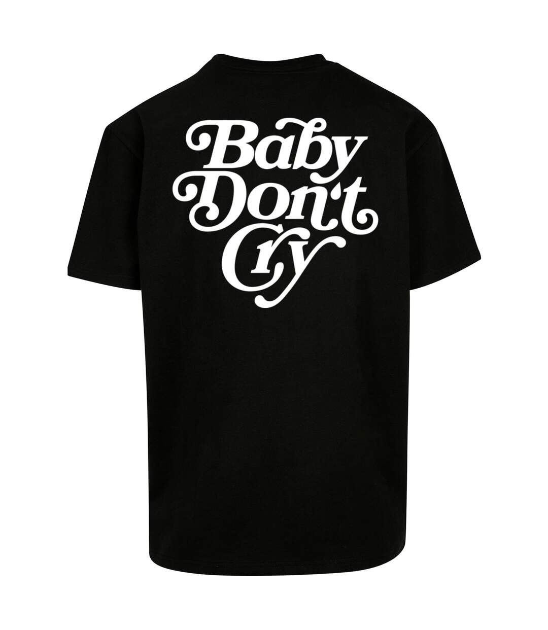 Mens Baby Dont Cry Oversized T-shirt Black Mister Tee-3