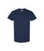 Mens Heavy Cotton T-shirt Navy Gildan-1