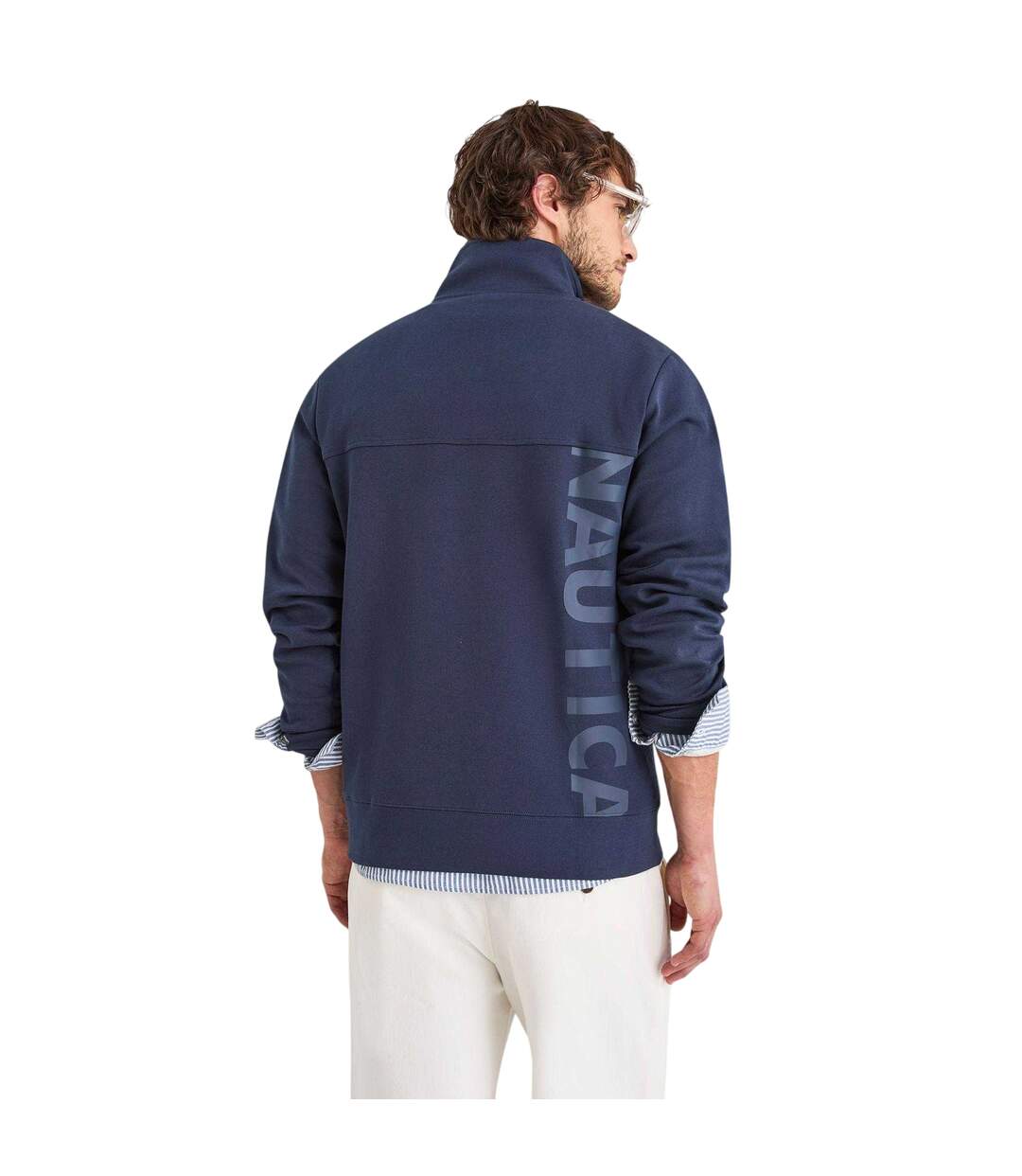 Mens Lumin Quarter Zip Top Dark Navy Nautica-2