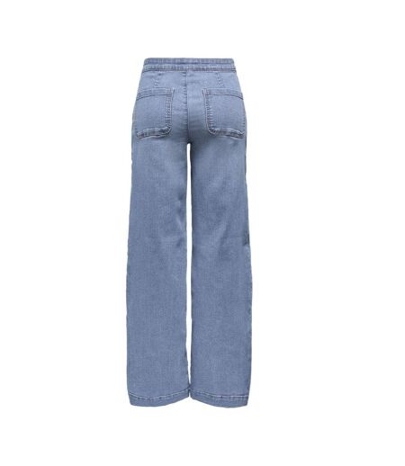 Jean loose bleu clair femme bleu only mollie