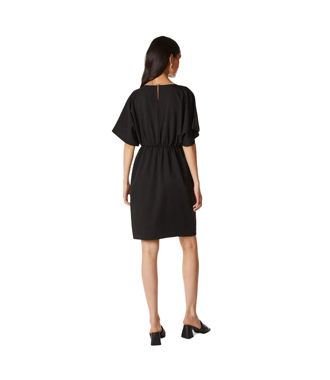 Womens/ladies contrast detail dress camel Principles