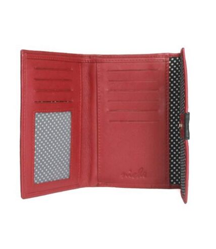 Eastern Counties Leather - Porte-monnaie MELANIE - Femme (Rouge / noir) (Taille unique) - UTEL324