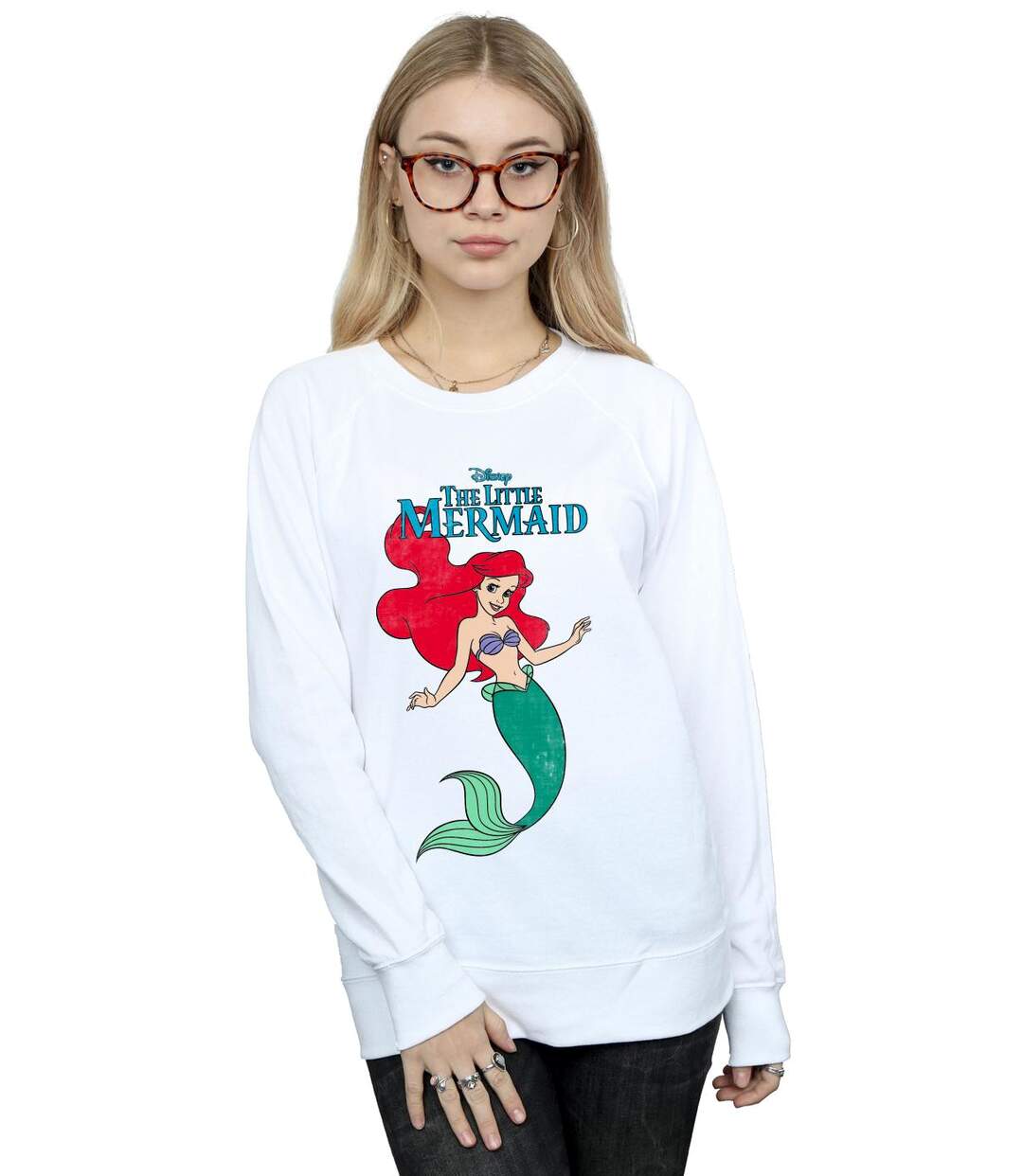 Disney - Sweat THE LITTLE MERMAID LINE ARIEL - Femme (Blanc) - UTBI13517-2