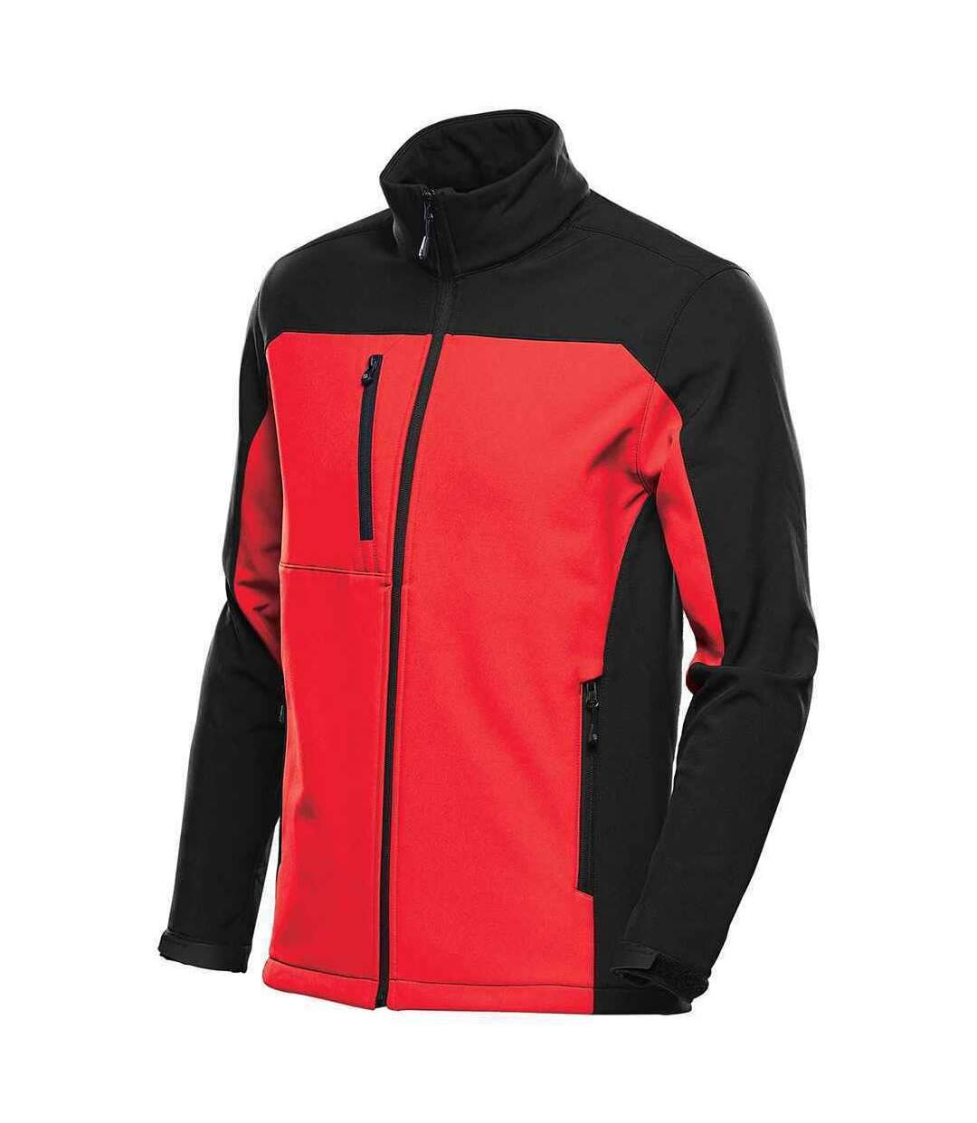 Mens Cascades Soft Shell Jacket Bright Red Black Stormtech-2