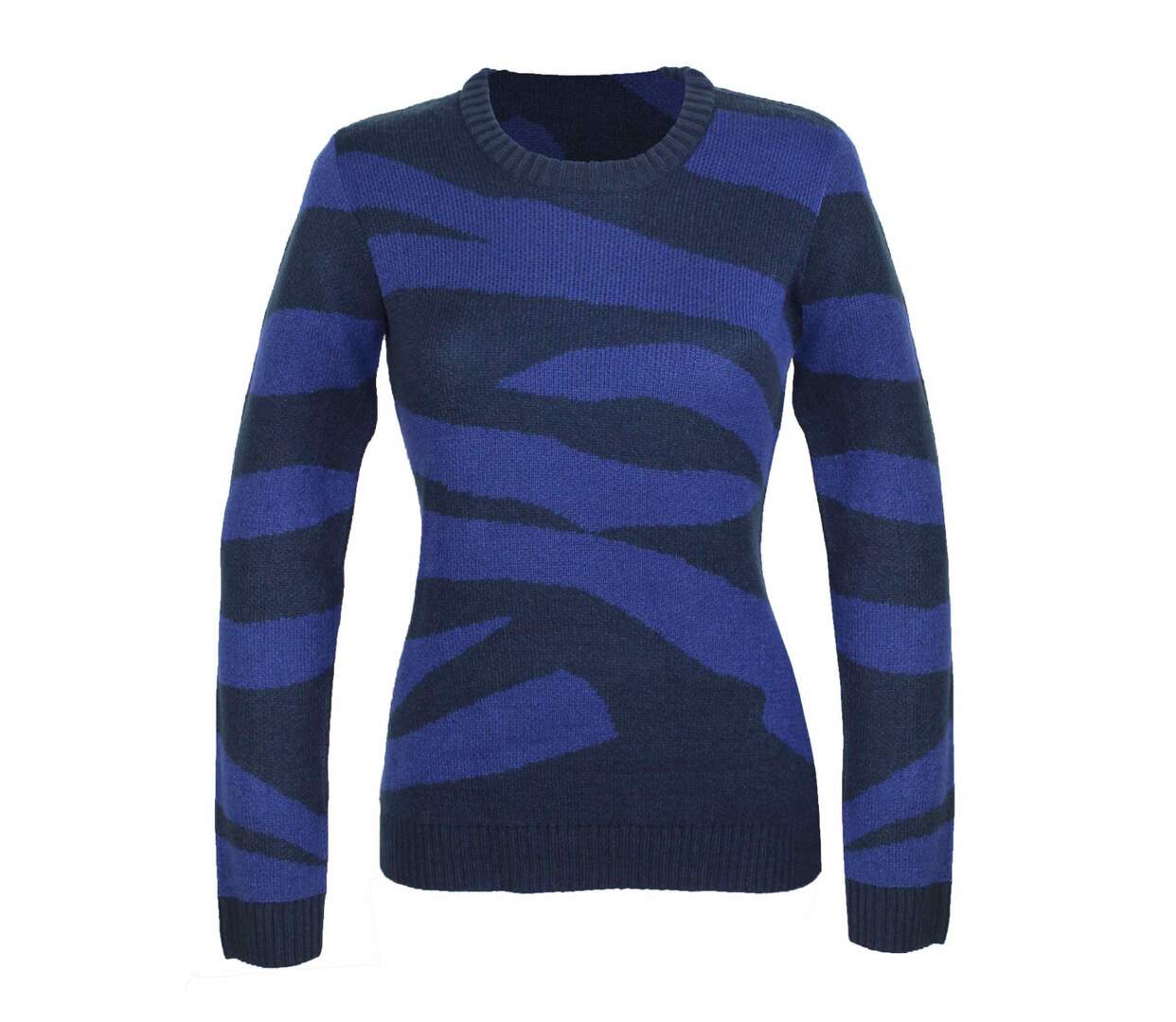 Pull col rond à motif SAVANA3-1
