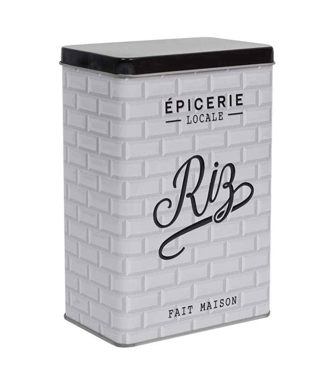 Boite de rangement aliments en métal BROOKLYN Riz-1