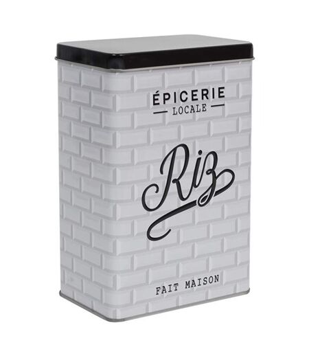 Boite de rangement aliments en métal BROOKLYN Riz