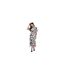 Robe Mi-longue Manches Bouffantes Motif/style Coquelicot Floral Abriee Femme Noir Ted Baker-1