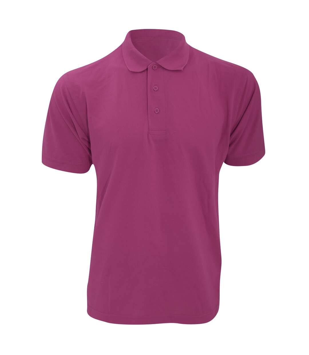 Polo à manches courtes homme magenta Kustom Kit