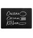 Set de Table Imprimé Cuisina 28x43cm Noir-1