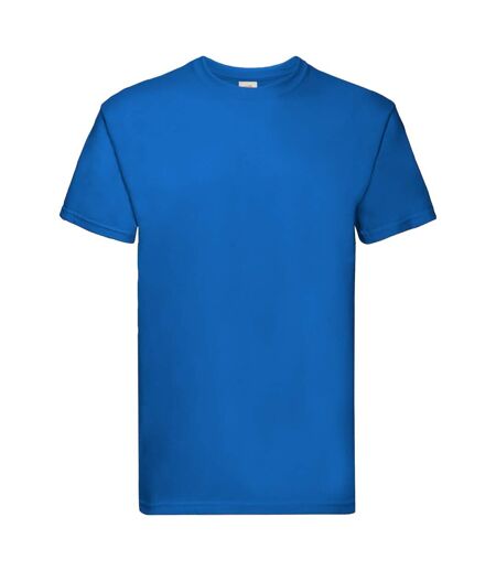 Fruit Of The Loom Mens Super Premium Short Sleeve Crew Neck T-Shirt (Royal)