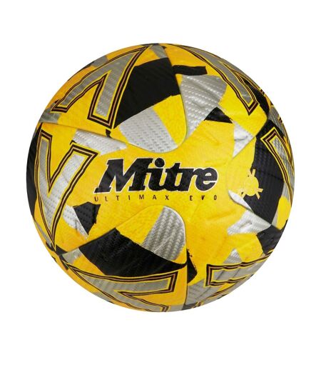 Ballon De Foot Ultimax Evo Taille 5 Jaune Argenté Noir Mitre