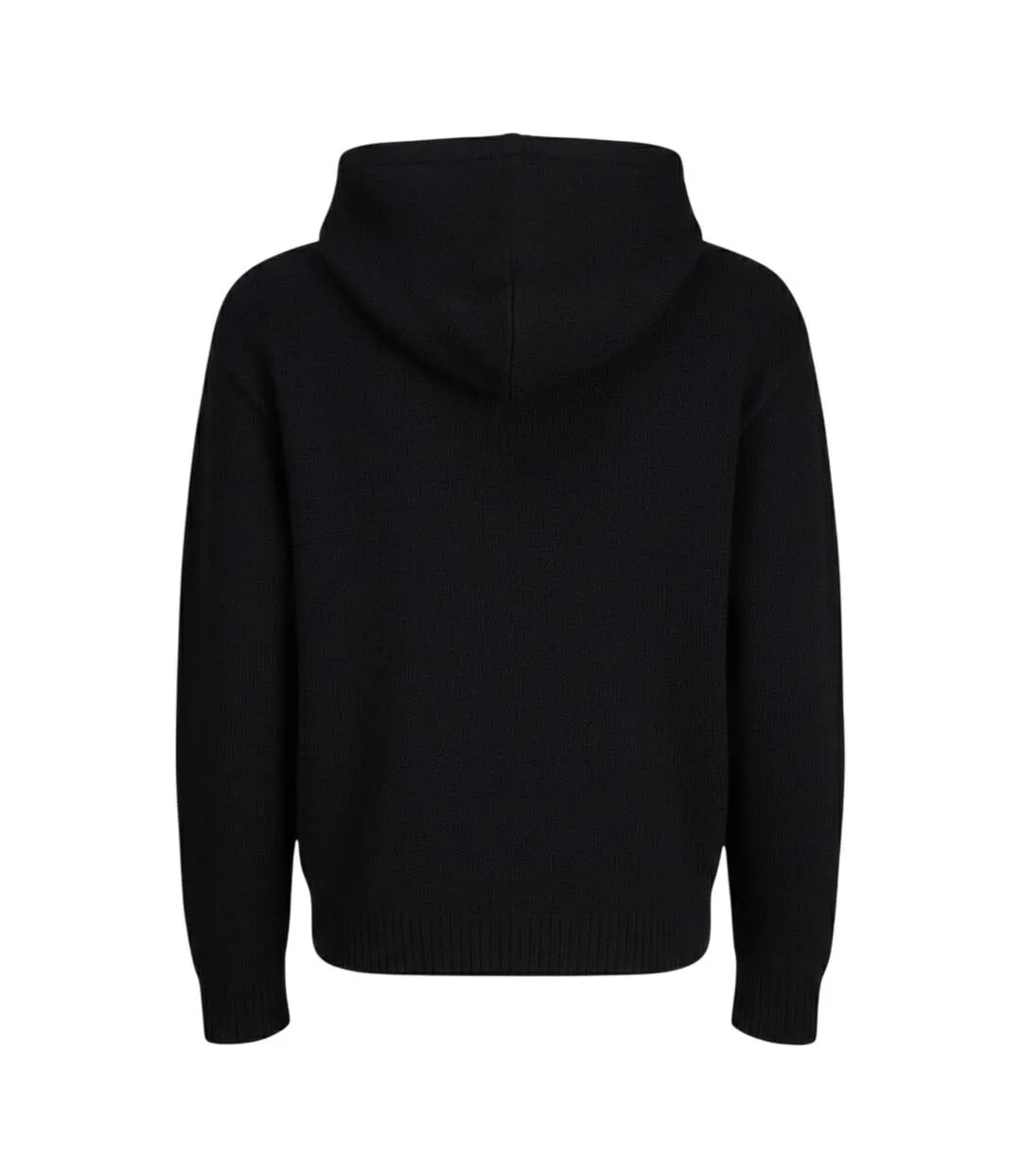 Mens Ollie Knitted Hoodie Black Jack And Jones-2