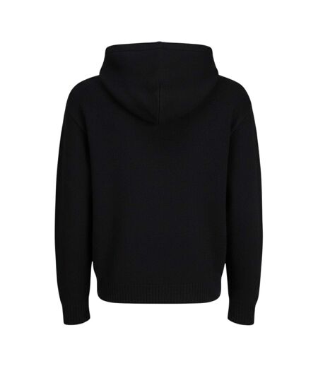 Mens Ollie Knitted Hoodie Black Jack And Jones