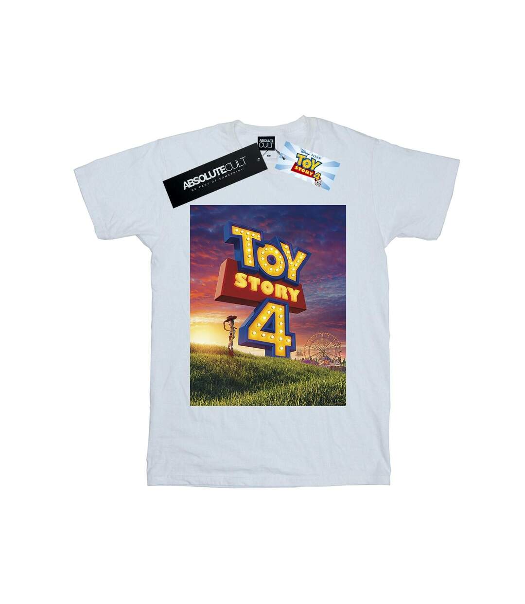 Disney Womens/Ladies Toy Story 4 We Are Back - T-shirt boyfriend en coton (Blanc) - UTBI47030-1