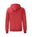 Sweat À Capuche Classic Homme Rouge Chiné Fruit Of The Loom-2