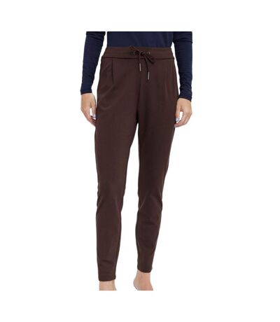 Pantalon Fluide Marron Femme Meva - S-L30