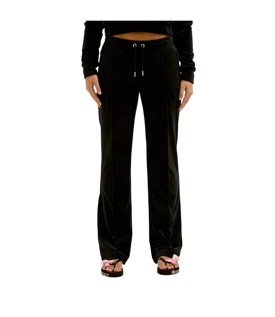 Pantalon De Survêtement Motif/style Contour Tina Femme Noir Juicy Couture-4