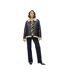 Womens/ladies Kay Pilot Style Relaxed Fit Jacket Black Oatmeal Vero Moda-2