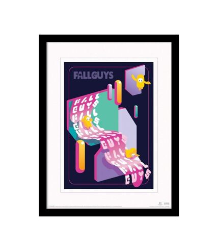 Fall Guys - Imprimé SLIDING CALAMITY (Violet / Jaune / Vert) (40 cm x 30 cm) - UTPM6776
