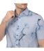 Mens Lousho Large Floral Shirt Sky Ted Baker-3