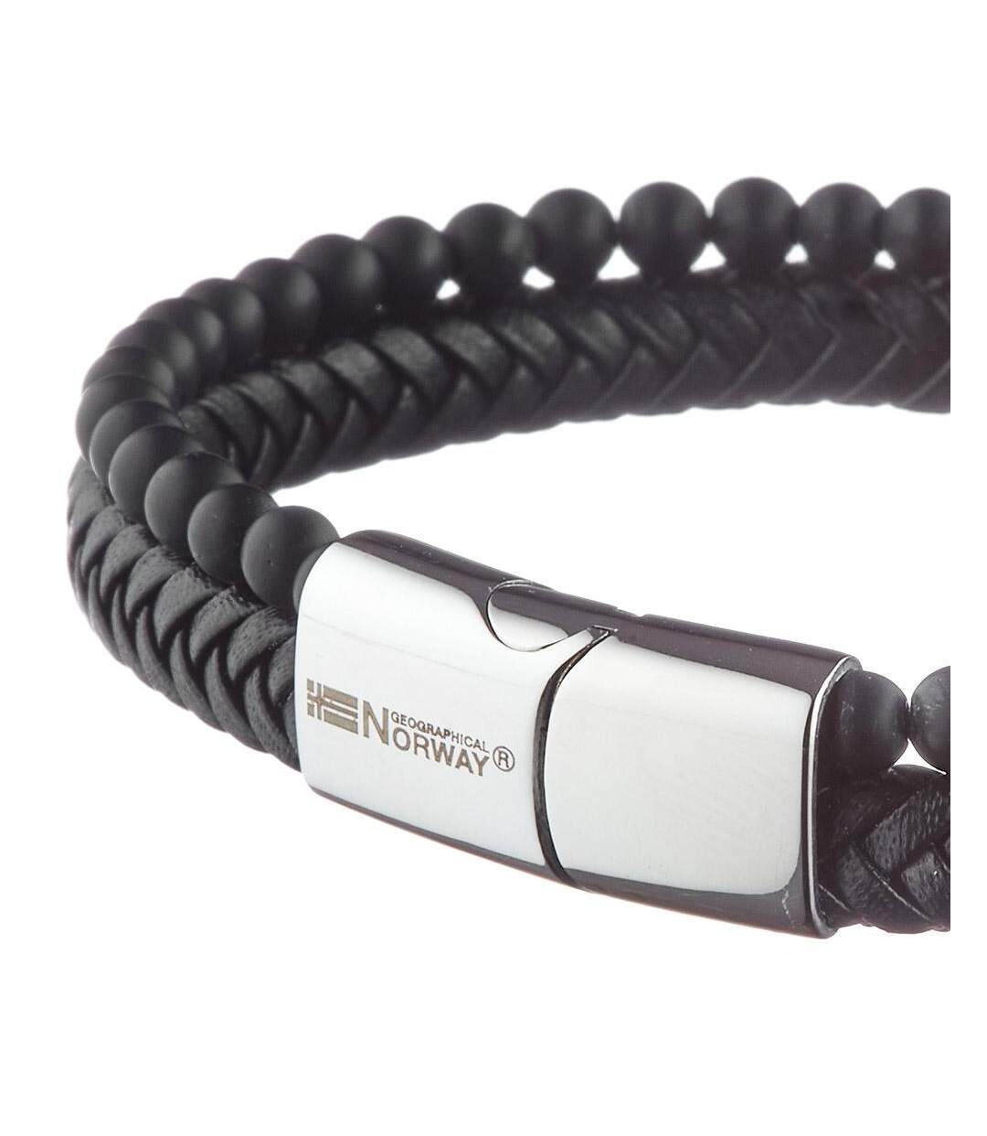 Bracelet noir homme geographical norway 315037 - taille unique-3