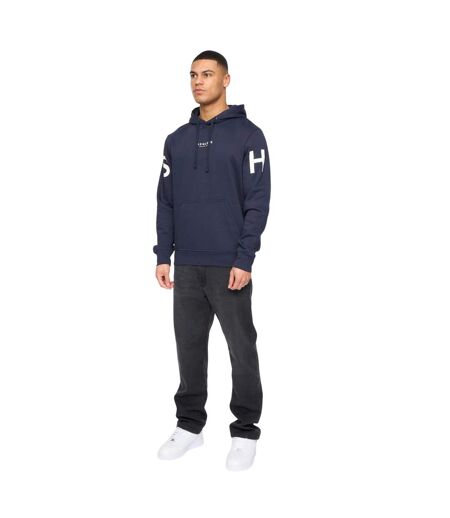 Sweat à capuche hensleeve homme bleu marine Henleys
