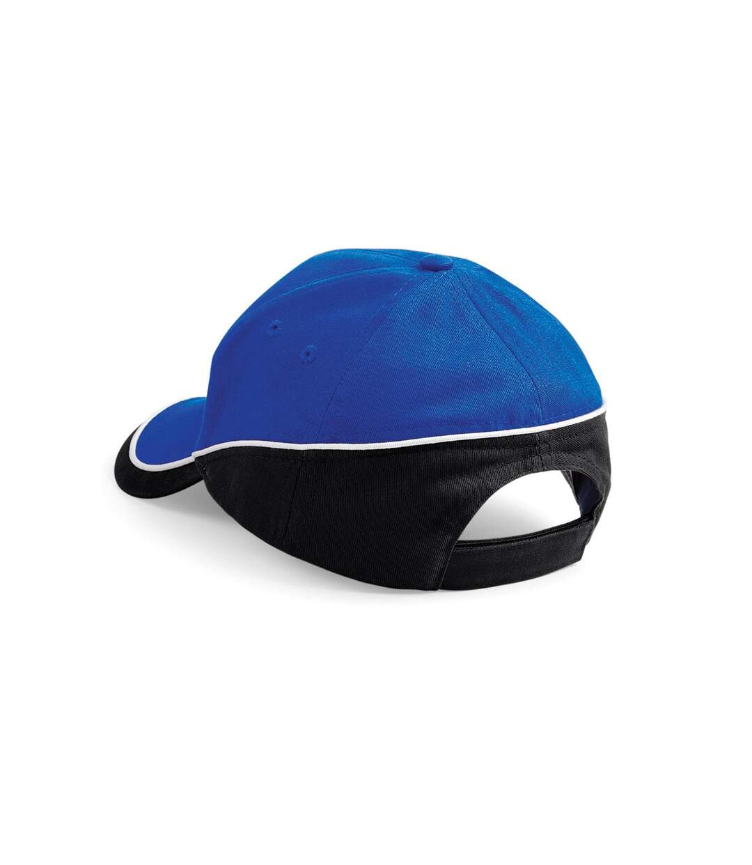 Casquette Teamwear Competition Bleu Roi Vif Noir Blanc Beechfield-1