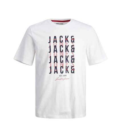 T-shirt Blanc Homme Jack & Jones Delvin - L