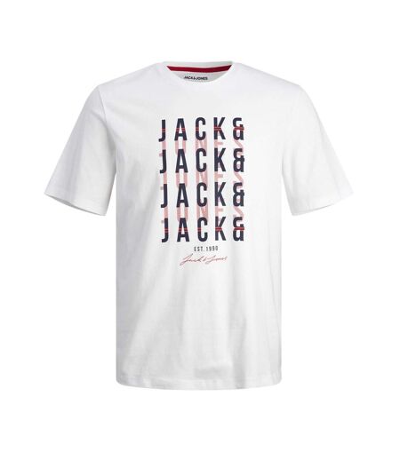 T-shirt Blanc Homme Jack & Jones Delvin - L