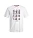 T-shirt Blanc Homme Jack & Jones Delvin - M