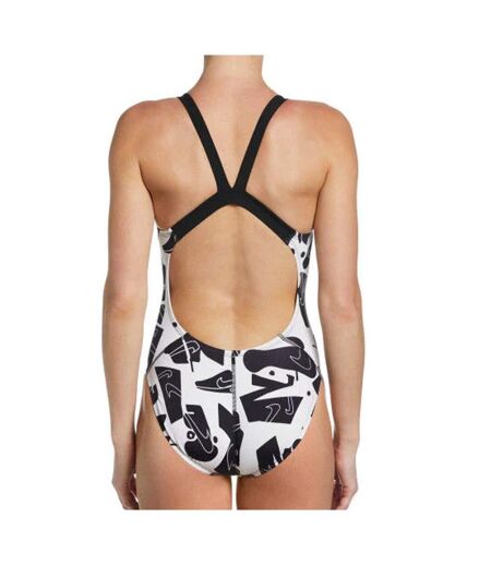 Maillot de bain noire femme nike fast back - 24