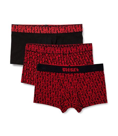 x3 Boxers Noir/Rouge Homme Diesel Timers - S