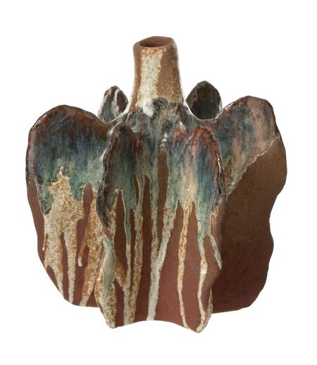 Vase Déco en Céramique Naga 20cm Rouille