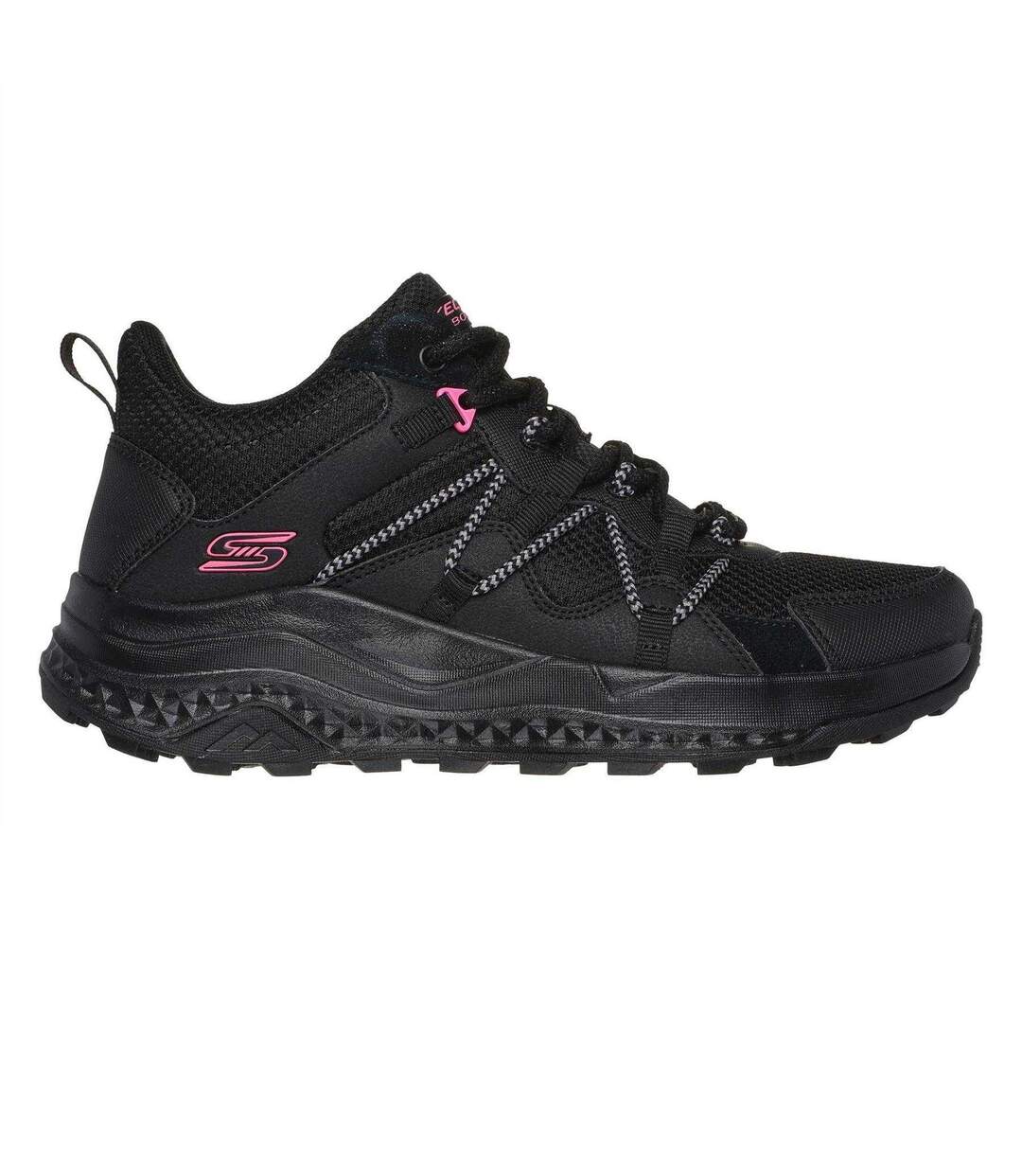 Womens/ladies Lunatrail Logo Trainers Black Skechers-1