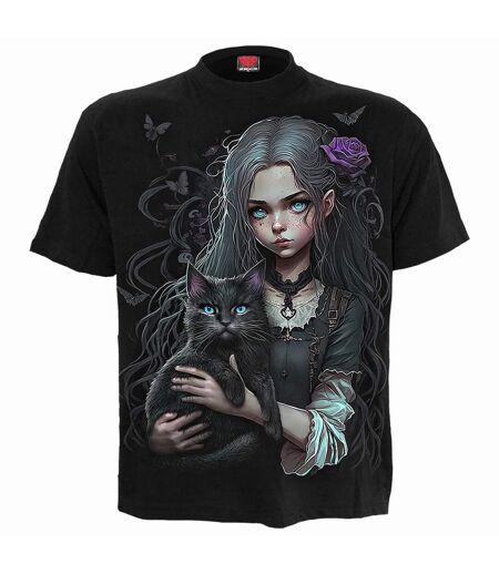 T-shirt goth familiar adulte noir Spiral Direct